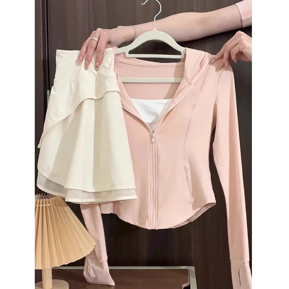 冰皮凉感防晒衣2025新款薄款防晒修身防紫外线长袖短款时尚外套