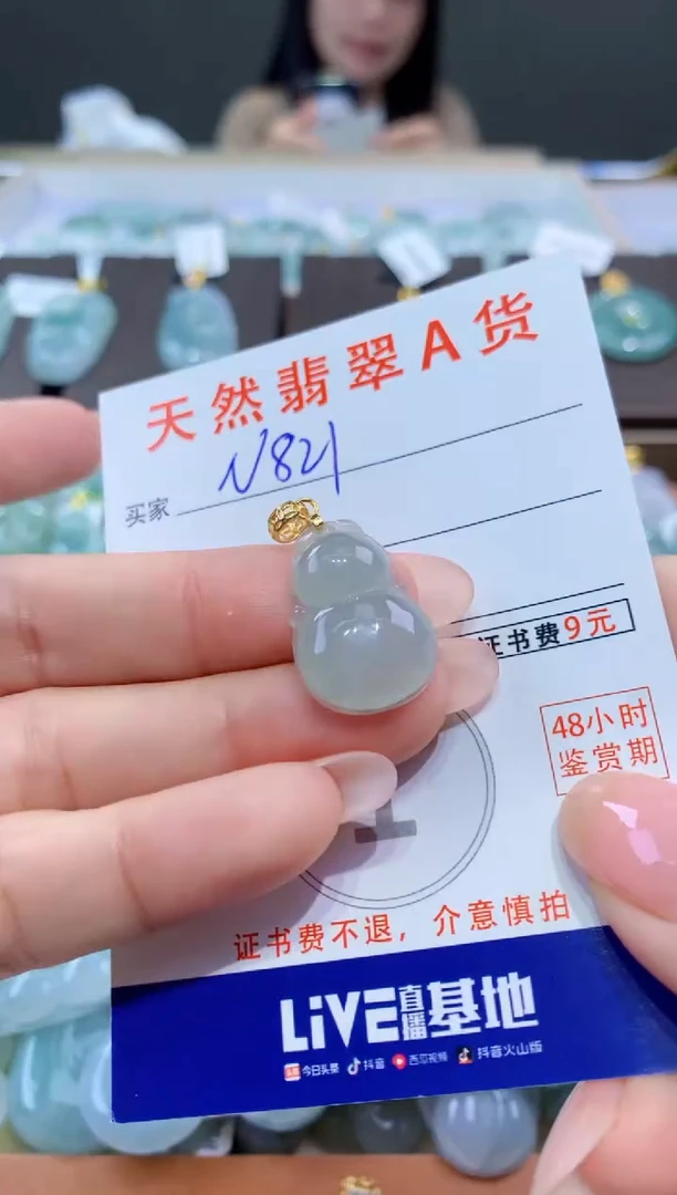 颈饰未镶嵌翡翠天然翡翠A货挂件