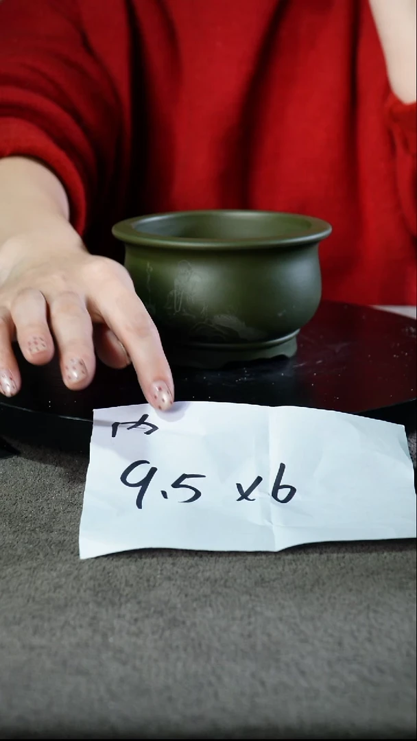 宜兴紫砂花盆小盆
