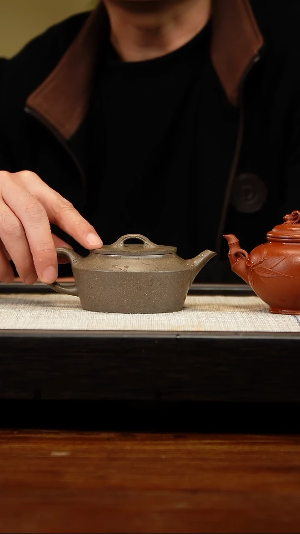 茶壶紫砂青段韵瓦
