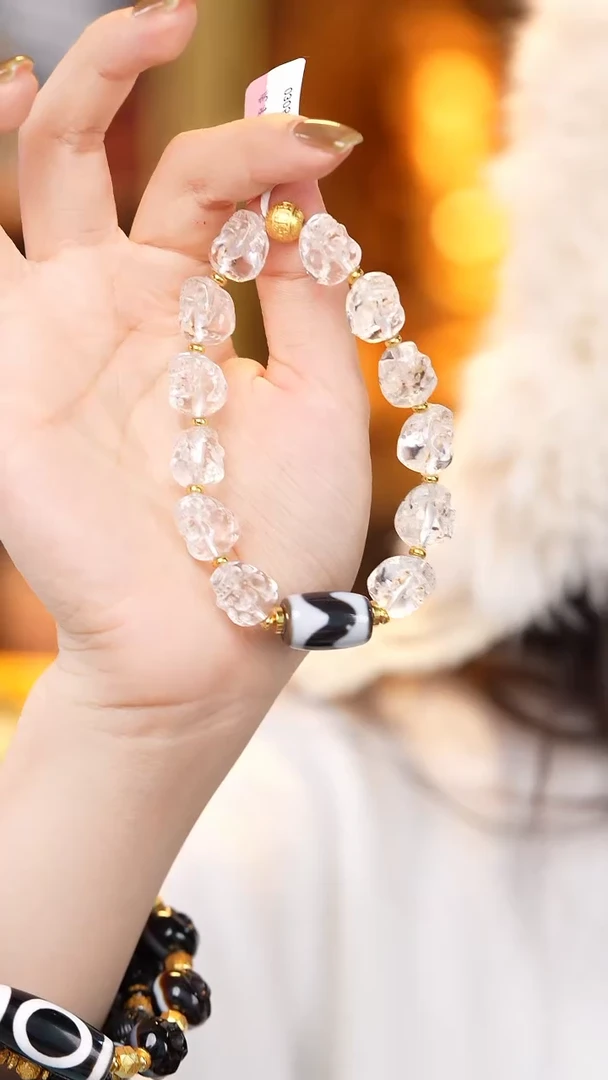 【闪购商品】玛瑙/玉髓颈饰未镶嵌Z27452牙牙阿呆手串