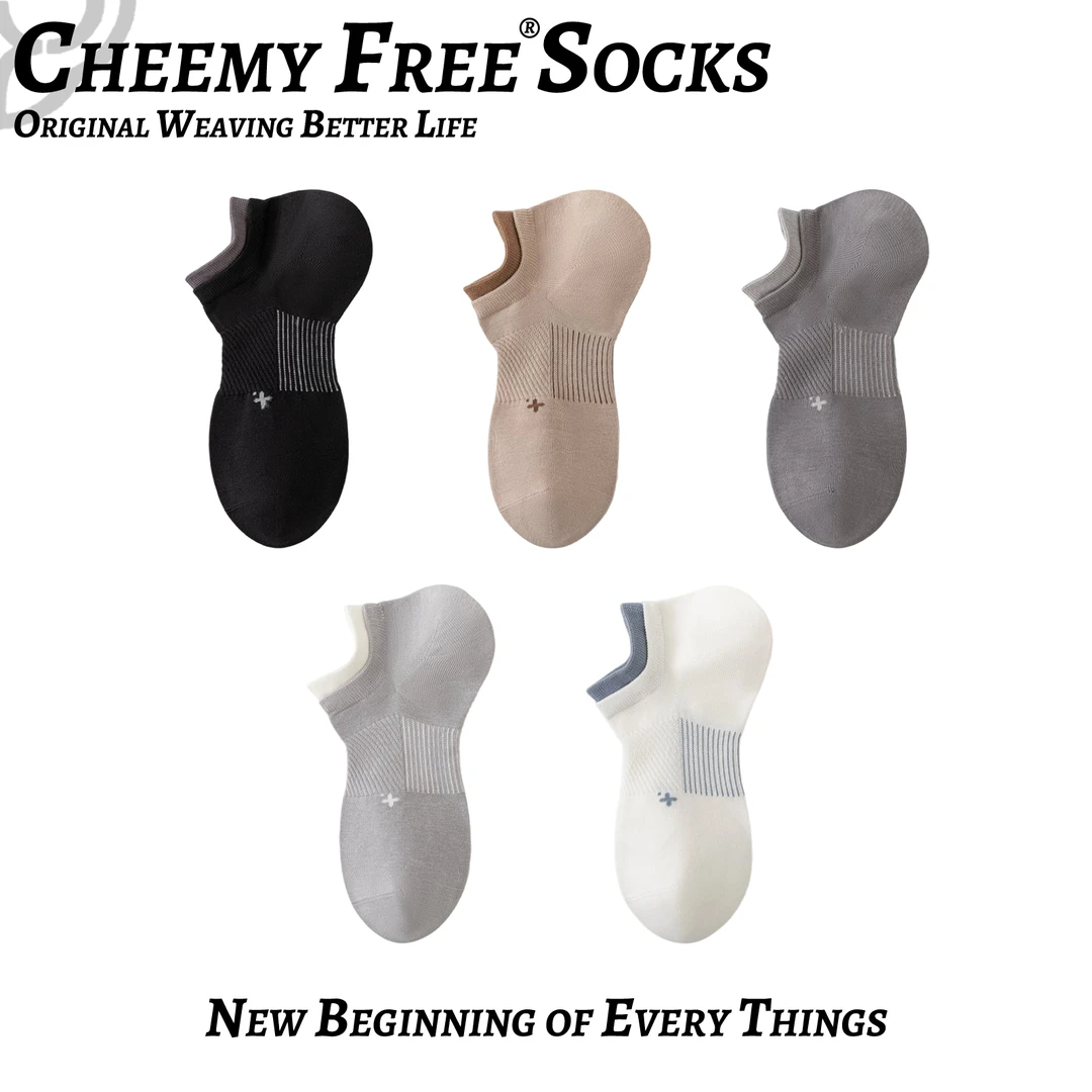 雀米飞ZB双罗口基础男船袜简约百搭精梳棉夏季男袜6169