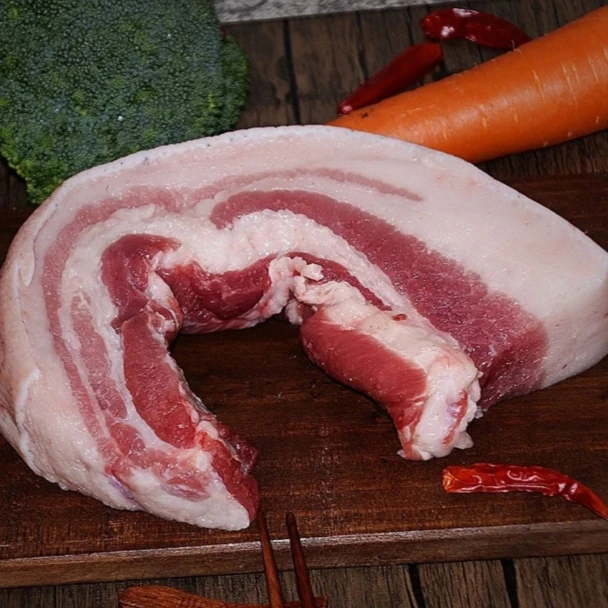 恩施高山农家猪 五花肉净重4斤