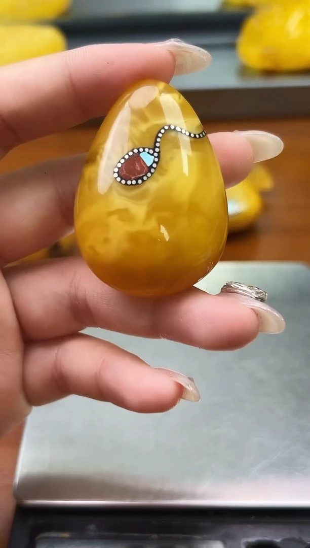 未镶嵌琥珀裸石琥珀蜜蜡吊坠