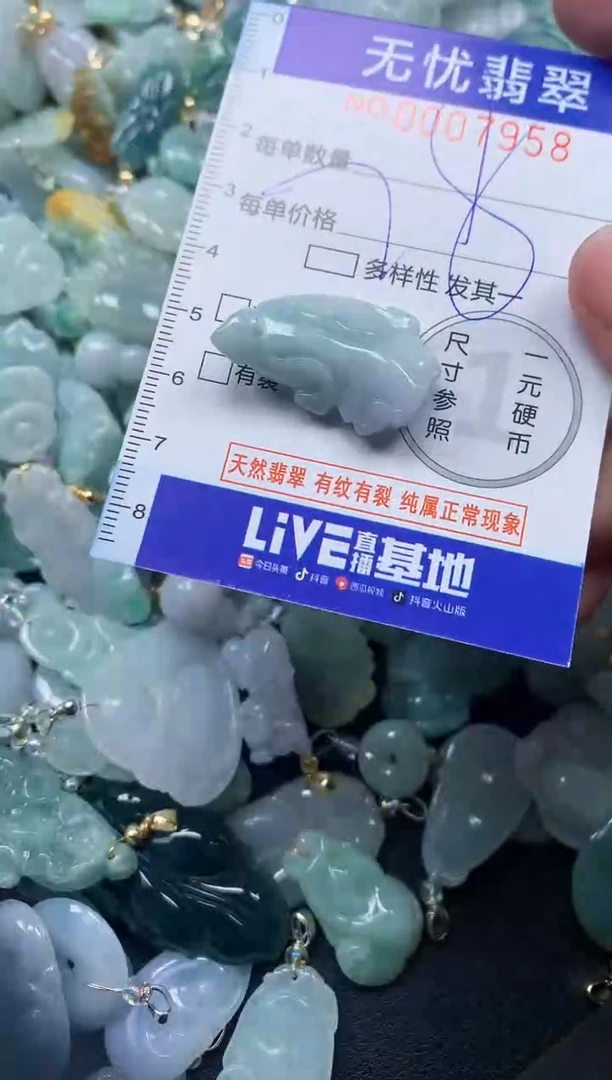 颈饰未镶嵌翡翠7958