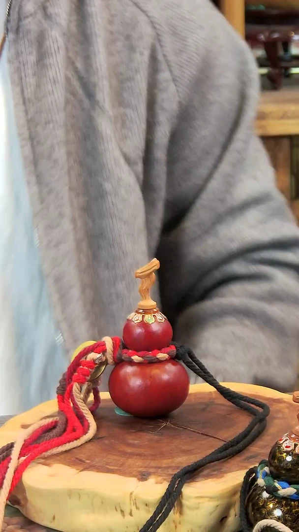 吃****妹古艺高师傅大漆养剑葫 编号90