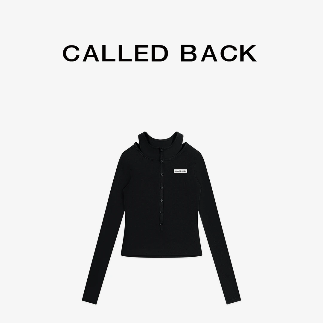 CALLED BACK新款假两件长袖时尚休闲穿搭 120603