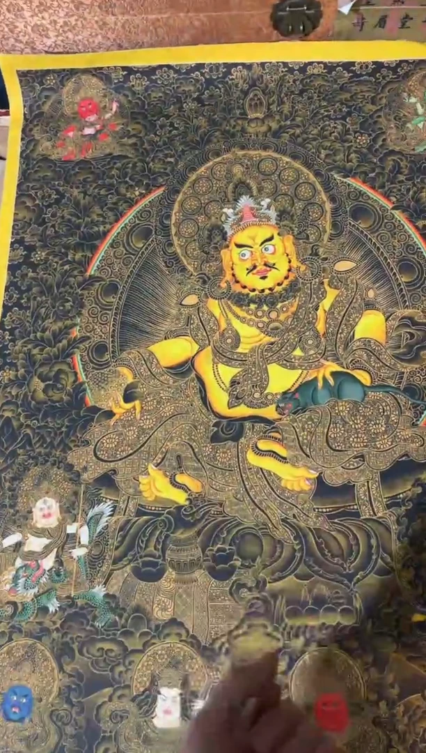 卷轴画龙妹的唐卡tk16