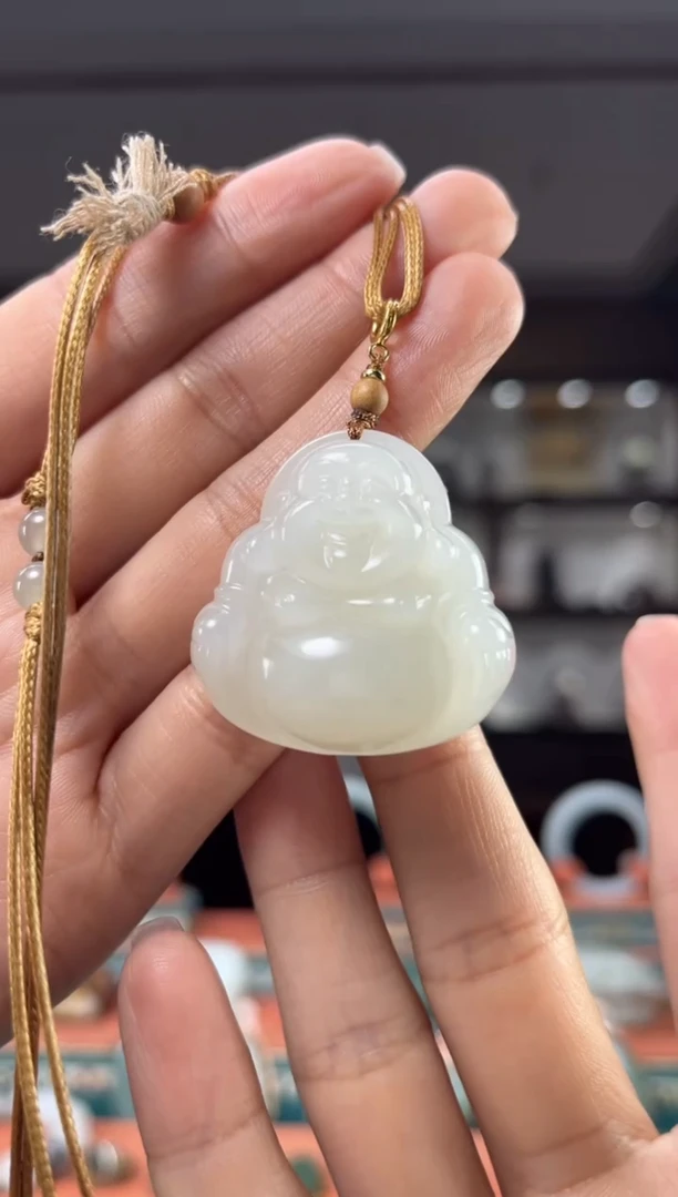 颈饰未镶嵌和田玉佩佩36mm左右