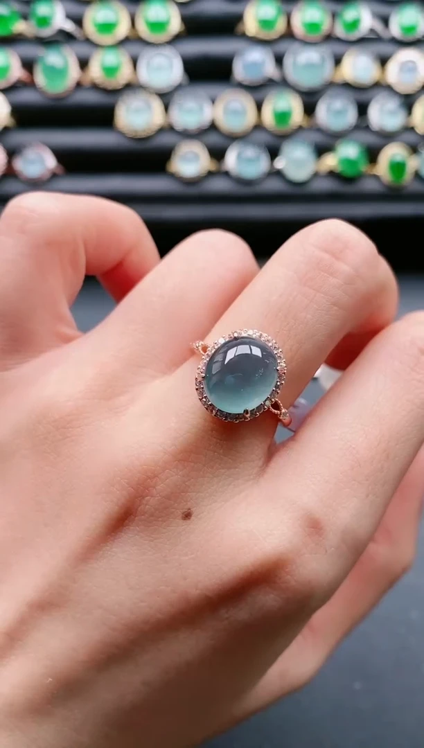 【闪购商品】翡翠戒指银S925镶嵌11111