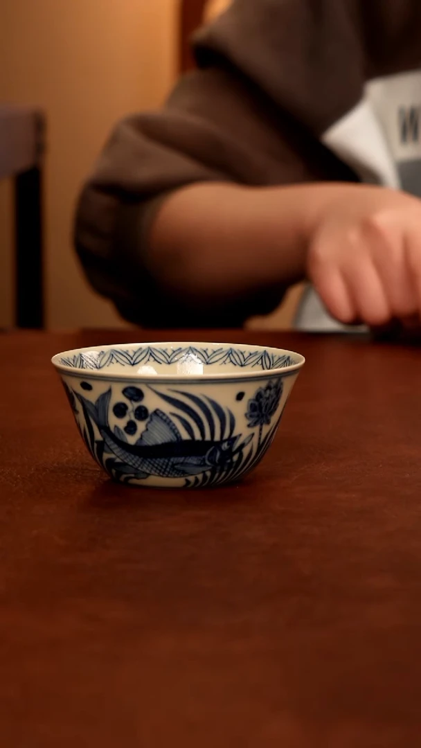 景德镇瓷器，青花瓷手绘茶具~