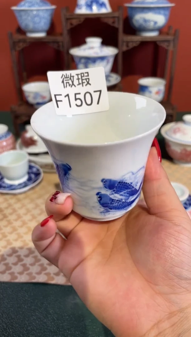 瓷片景德镇手工手绘陶瓷微瑕F1507