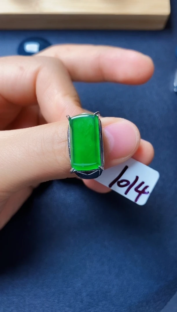 银S925镶嵌戒指翡翠22222222