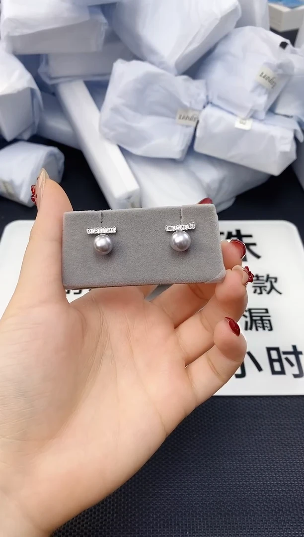 未镶嵌耳饰淡水珍珠ED1087