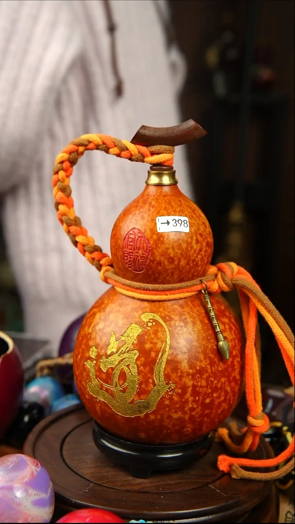 398号650ml左右非遗大漆酒葫芦