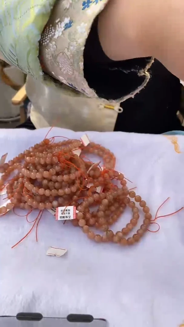 【闪购商品】日光石手串未镶嵌橙太阳串D115多样性发其一