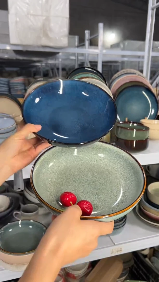 陶瓷外贸尾货瑕疵满20包邮X2深盘D6A/G3B