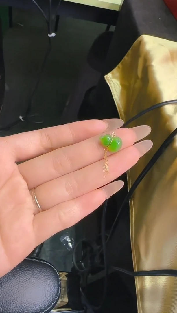 【闪购商品】和田玉吊坠18K金镶嵌【SG】0122008