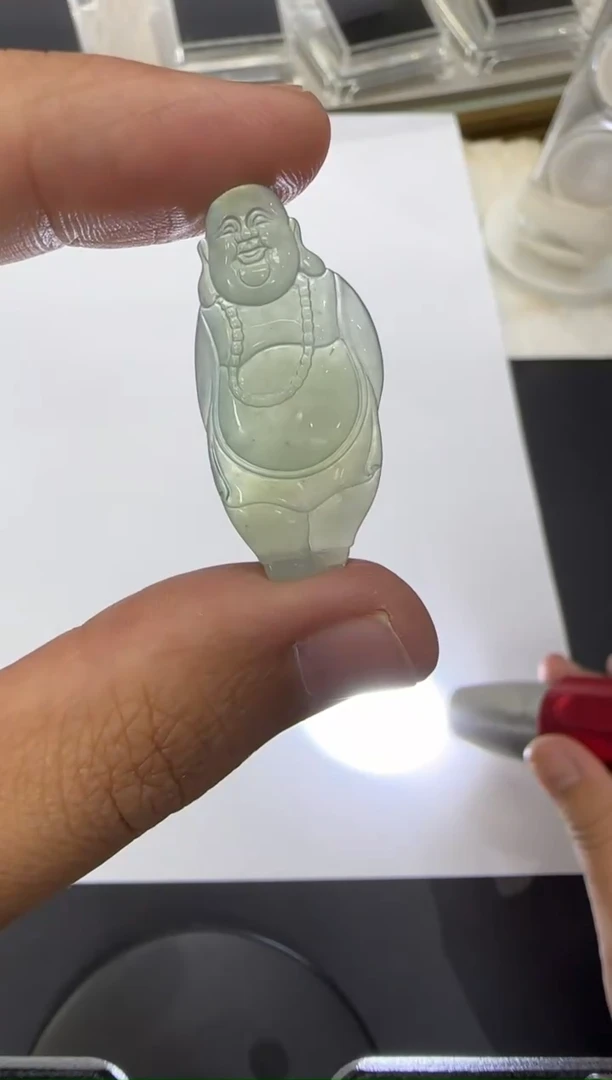 翡翠未镶嵌颈饰天然翡翠A货孤品一件