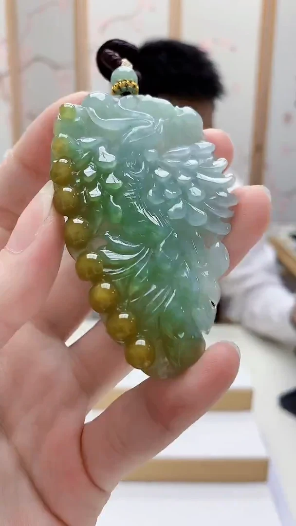 未镶嵌定制翡翠5028ry-毛货挂件70