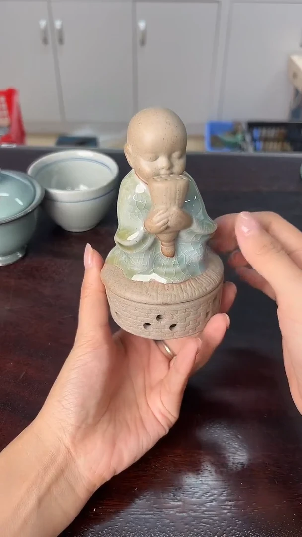 龙泉云间青瓷小米茶器
