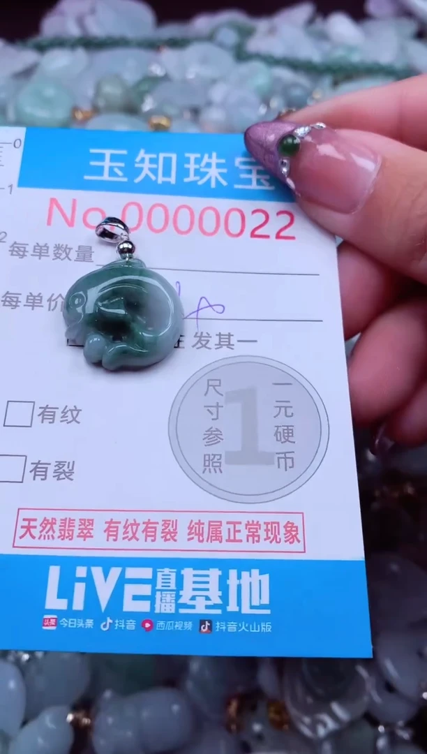 吊坠(不含链)未镶嵌翡翠22