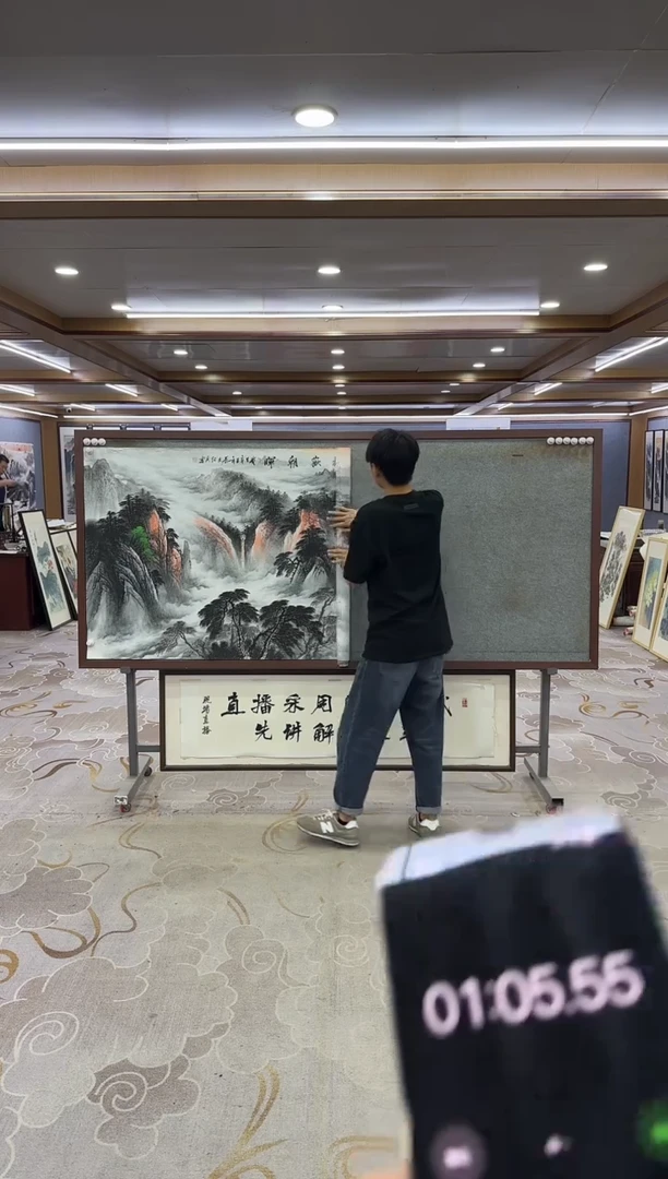 绘画绘画Y-王红兵-小八尺-山水画
