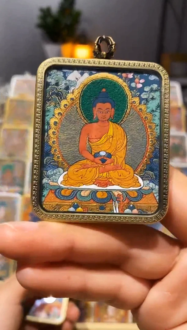 【闪购商品】吊坠热贡唐卡手绘作品