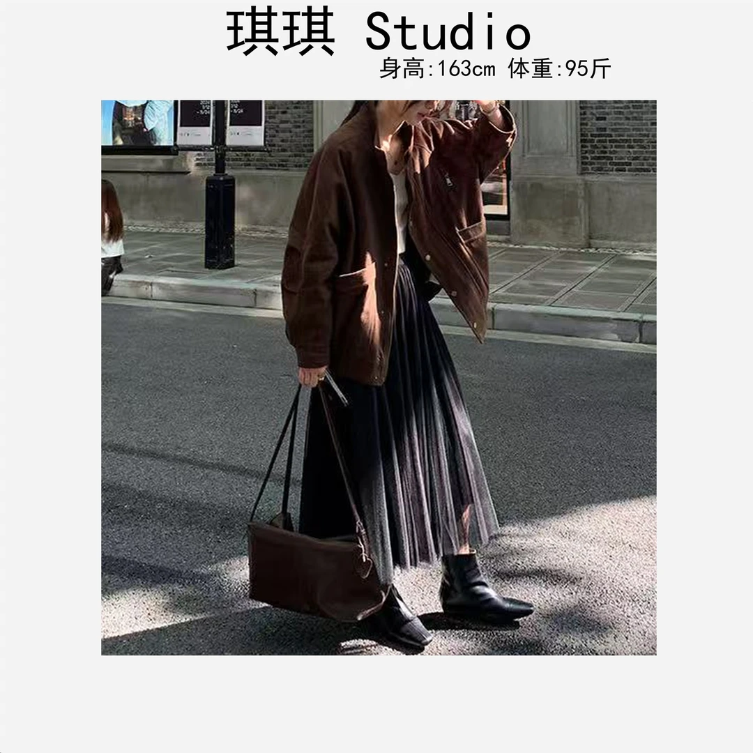 春季新款轻奢高级甜美洋气减龄显瘦减龄休闲百搭纱纱半身裙1802-C