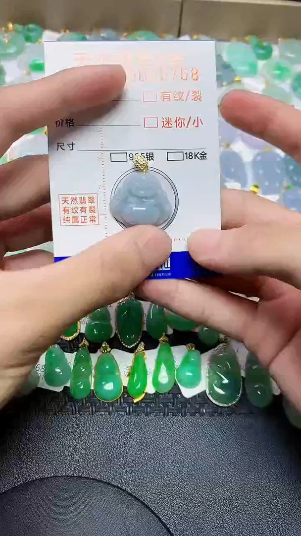 翡翠未镶嵌颈饰45646456464