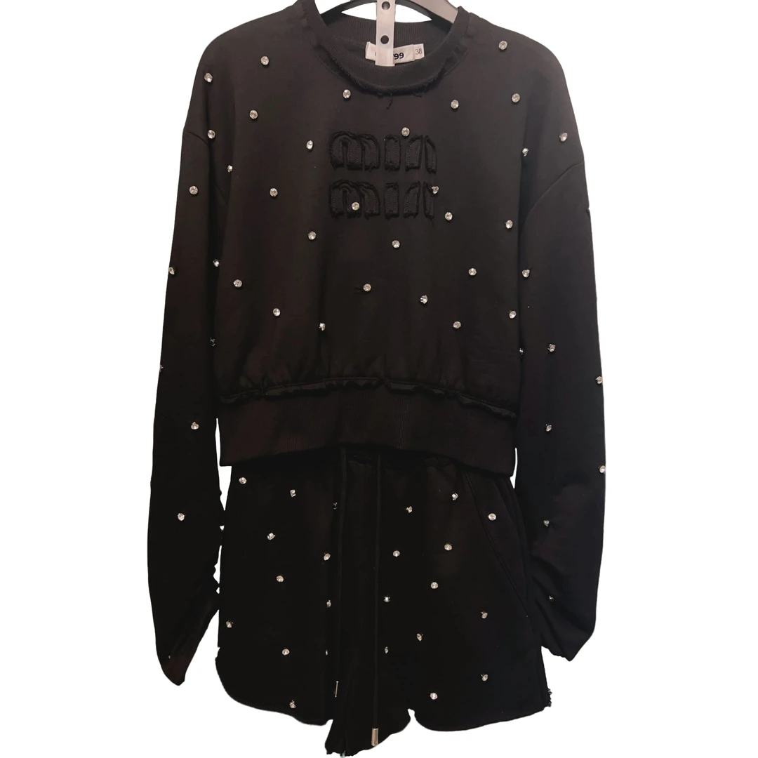 2025春夏新款2109A、2103A时尚套装春季女士满钻