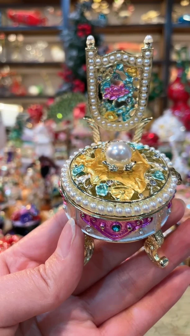 【闪购商品】精致珐琅彩首饰盒