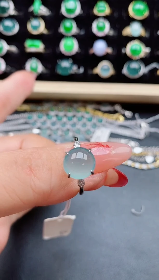 【闪购商品】翡翠戒指银S925镶嵌321321