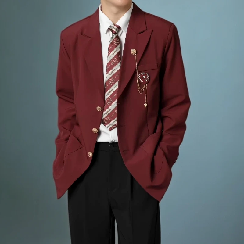 DIIIVERGOM戗驳领学院风DK精致韩风西服套装开学季小西服秋季