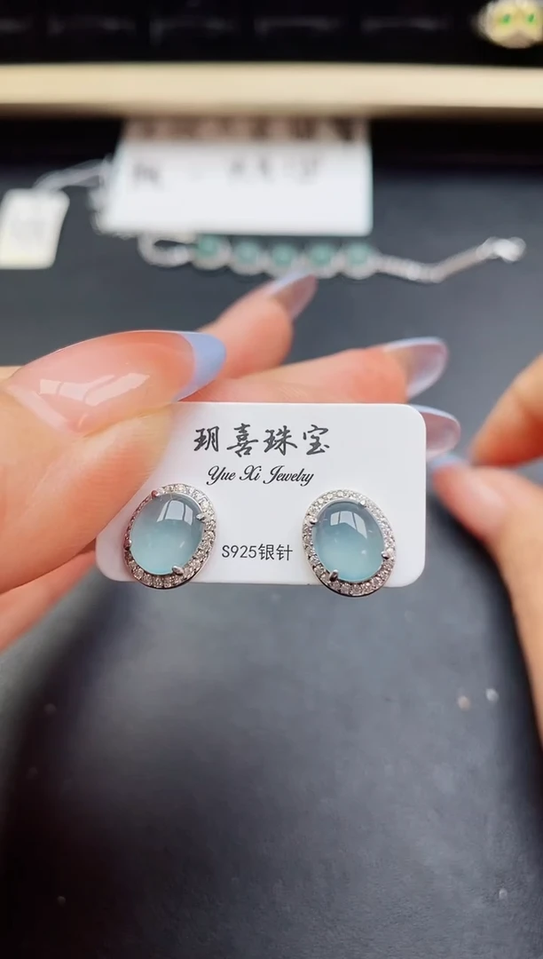 翡翠戒指银S925镶嵌321321