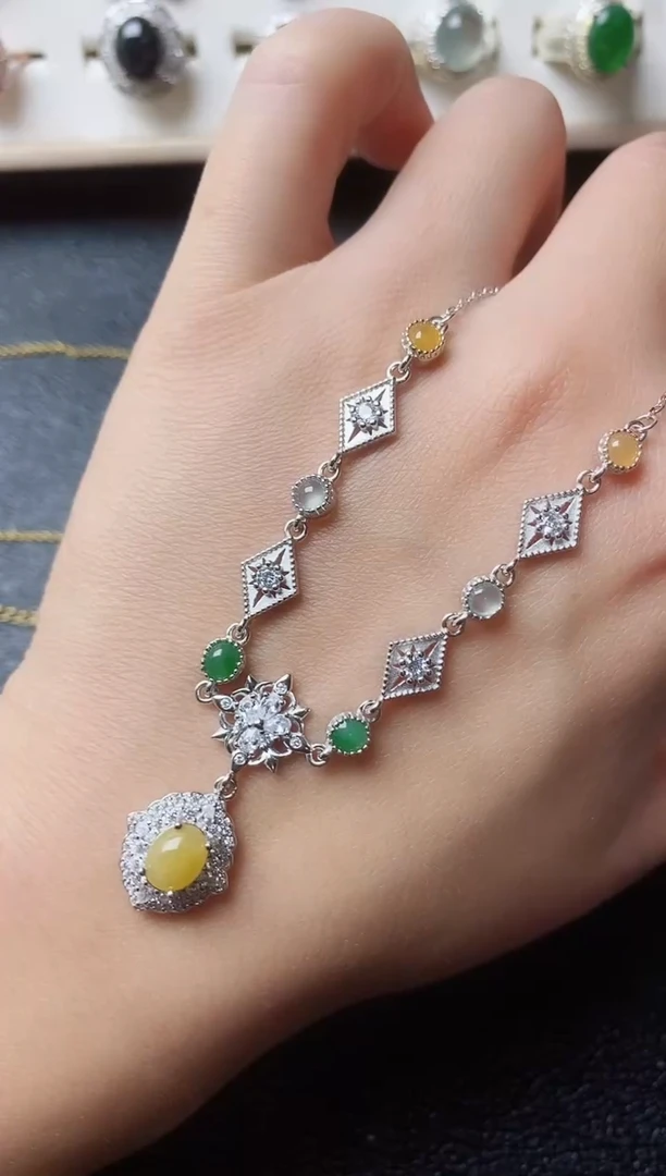 【闪购商品】翡翠戒指银S925镶嵌111111