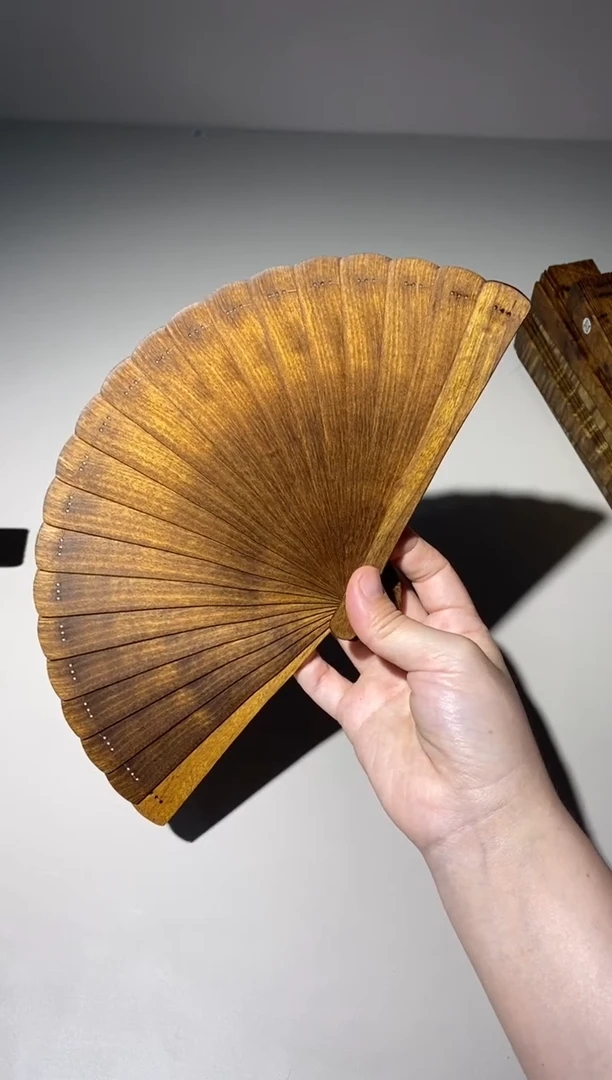 金丝楠16cm金丝楠木小叶桢楠扇红油老料