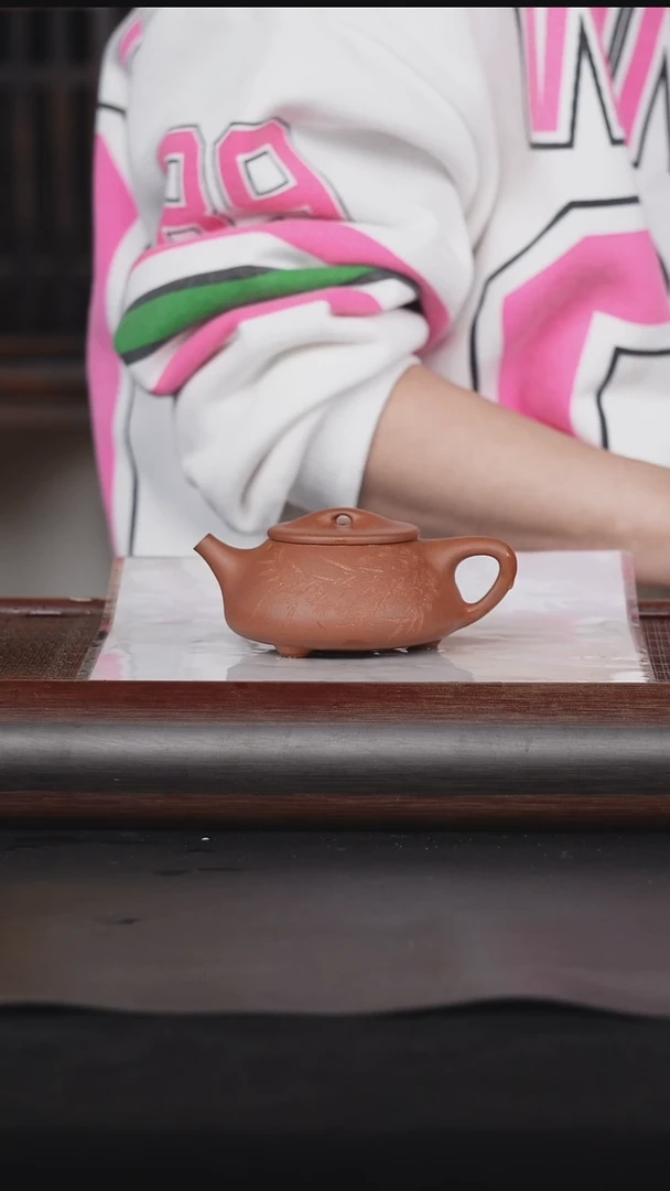 【闪购商品】紫砂茶壶25紫泥满瓢170