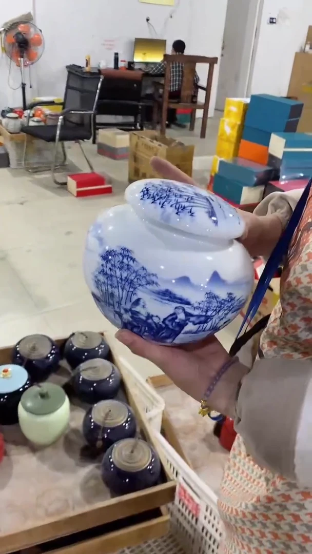 【闪购商品】罐陶瓷茶叶罐存茶罐密封罐