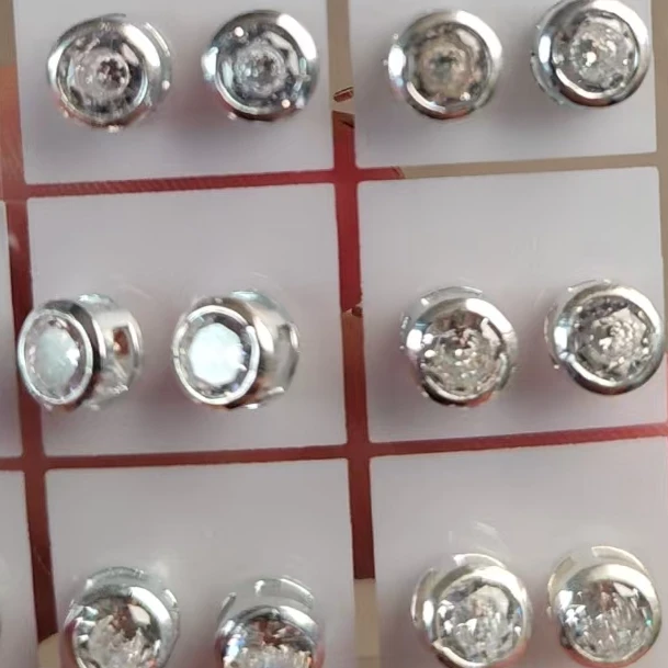 铁合金大理石耳饰 爱敏首饰耳钉