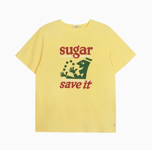 SPELLEDIT[顺丰包邮]25夏新甜甜糖T恤手绘印花宽松短袖(No退换)