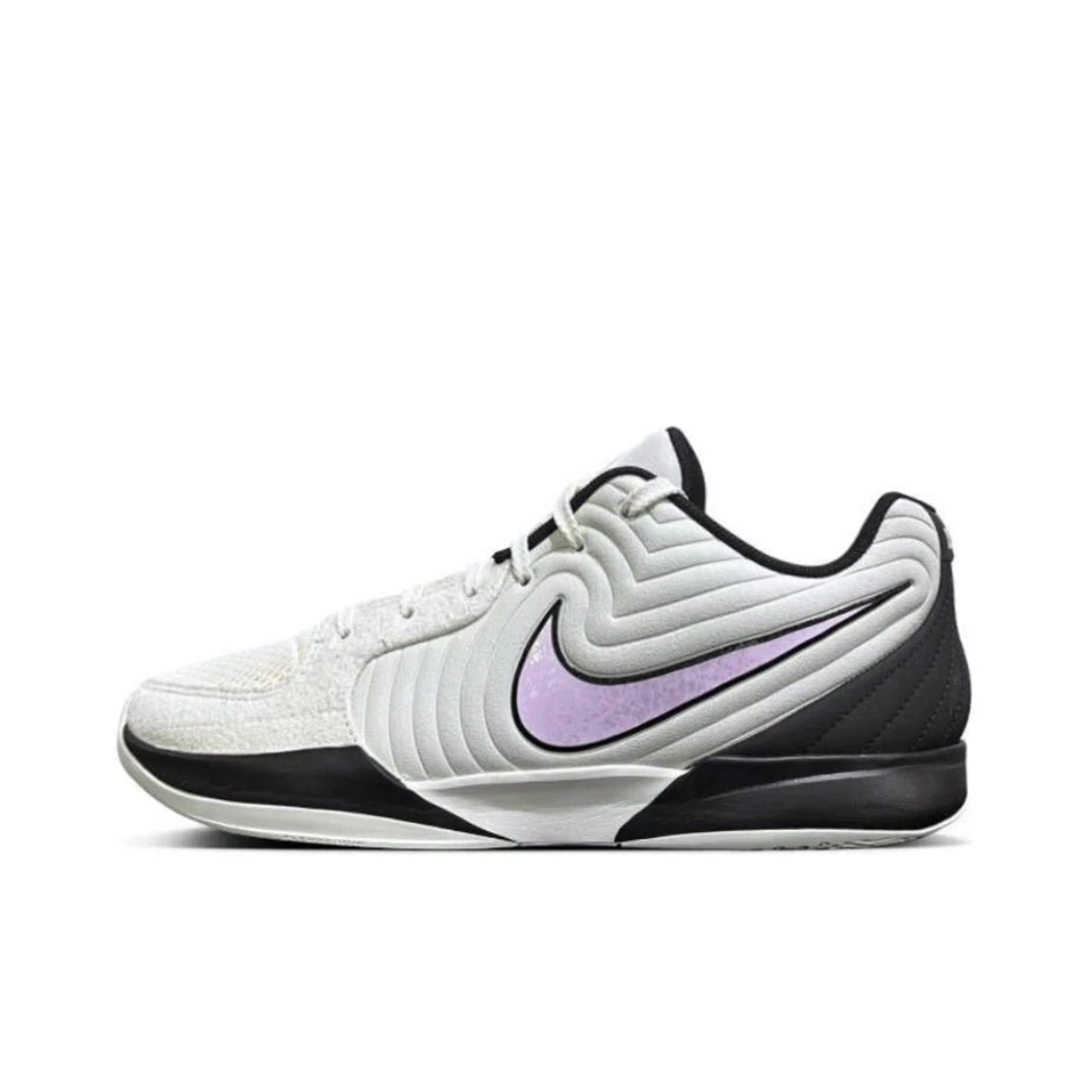 NIKE/耐克Ja 2 柔软舒适防滑耐磨低帮篮球鞋男款白紫黑FD7327100