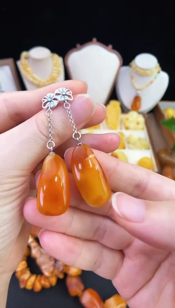 琥珀未镶嵌珠宝奇石柒月