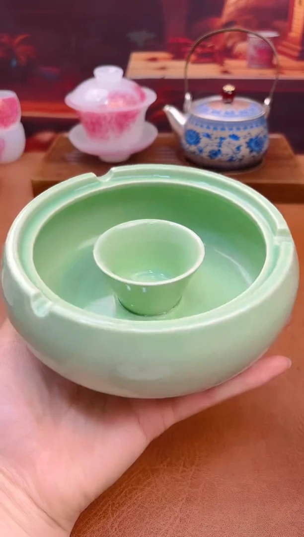 陶瓷茶具摆件旅行套组