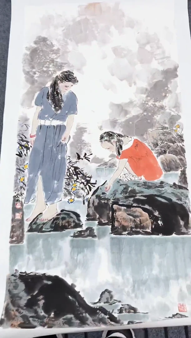 精品国画人物作品