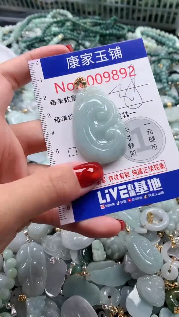 翡翠未镶嵌吊坠(不含链)9892