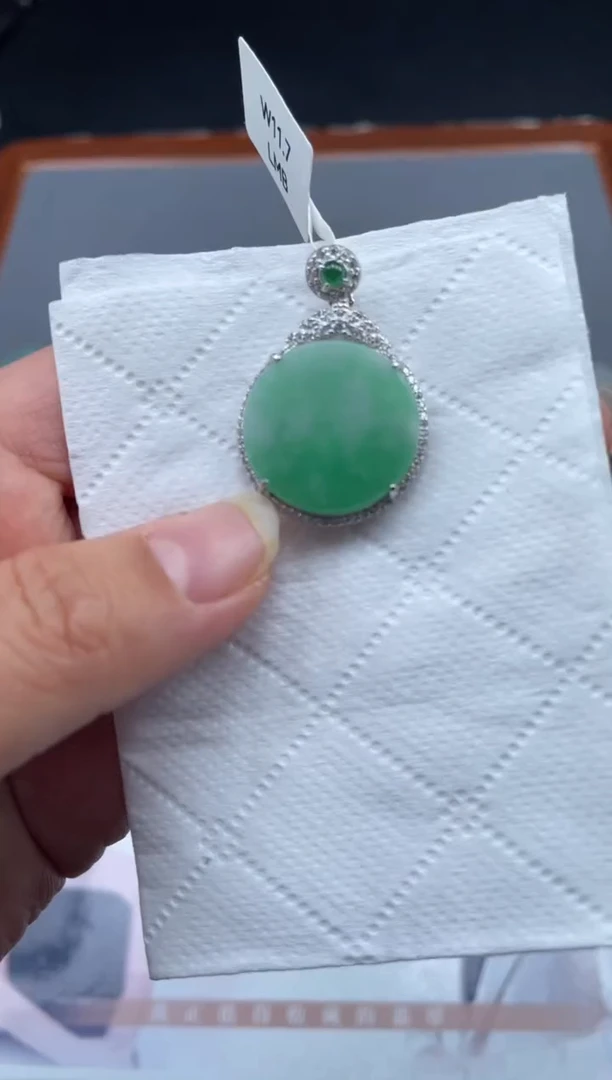 【闪购商品】定制翡翠银S925镶嵌01-18HDJT0127611