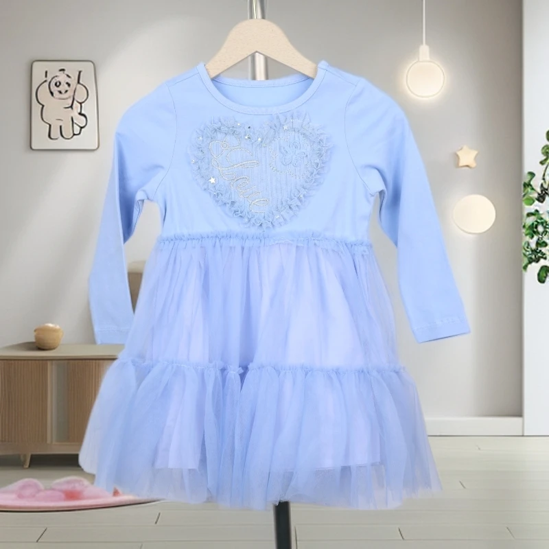 F7-832才女童春秋洋气纱纱连衣裙(T246280201)