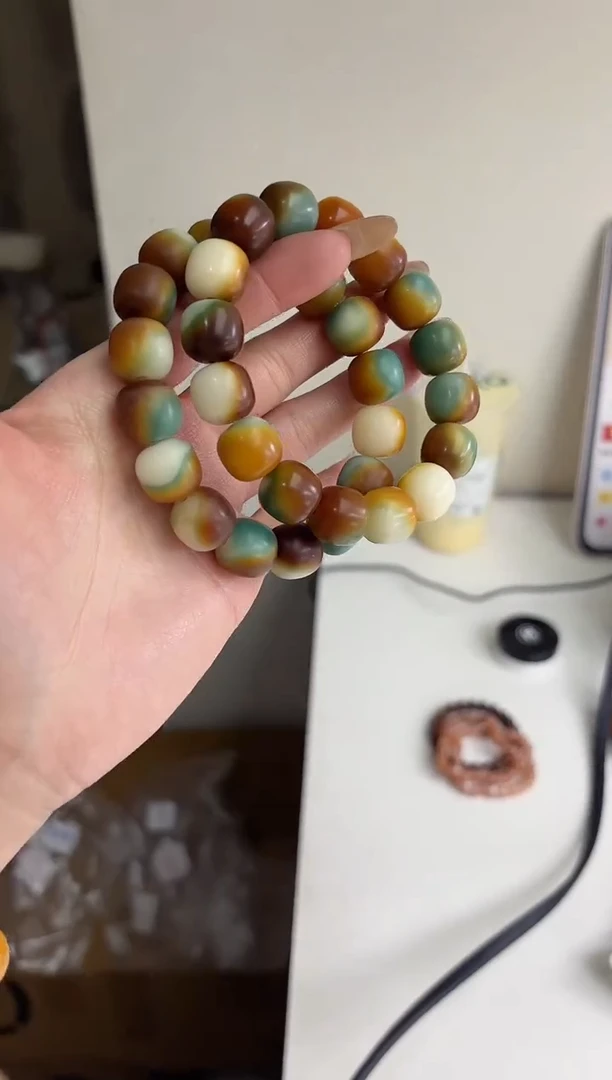 手串菩提根/象牙果沐m43敦煌干磨桶珠13*14mm手串