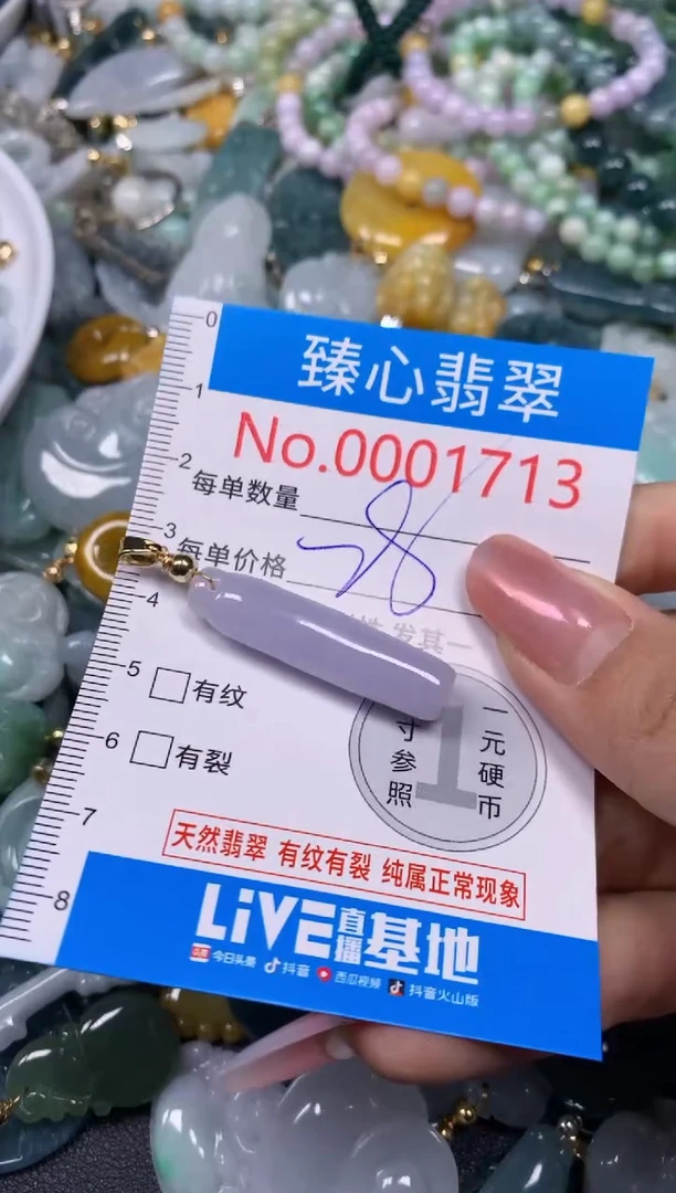 【闪购商品】翡翠颈饰未镶嵌含绳0001713